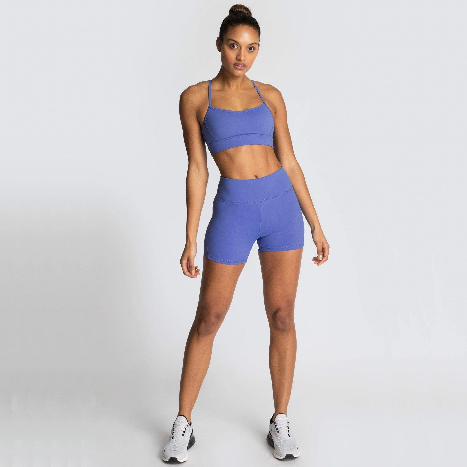 Zomer nieuwe dameskleding effen kleur fitness sport korte set